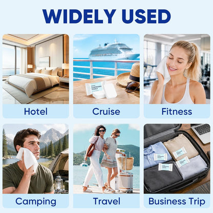 48PCS Disposable Washcloths and Face Towels,(11.5" x10") Compressed Towels