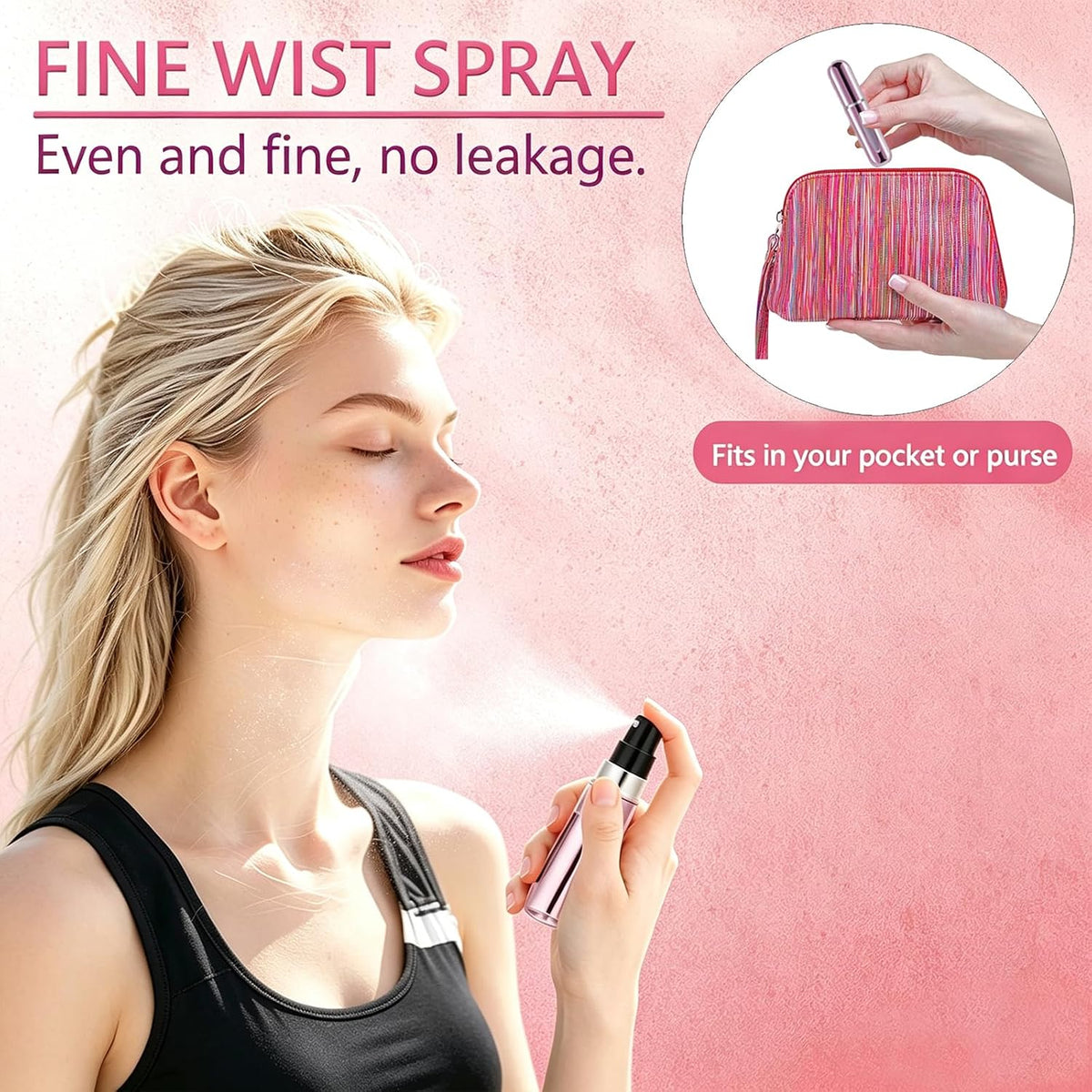 opasyo Refillable Perfume Atomizer, Leak-Proof, 5ml 4 Pack