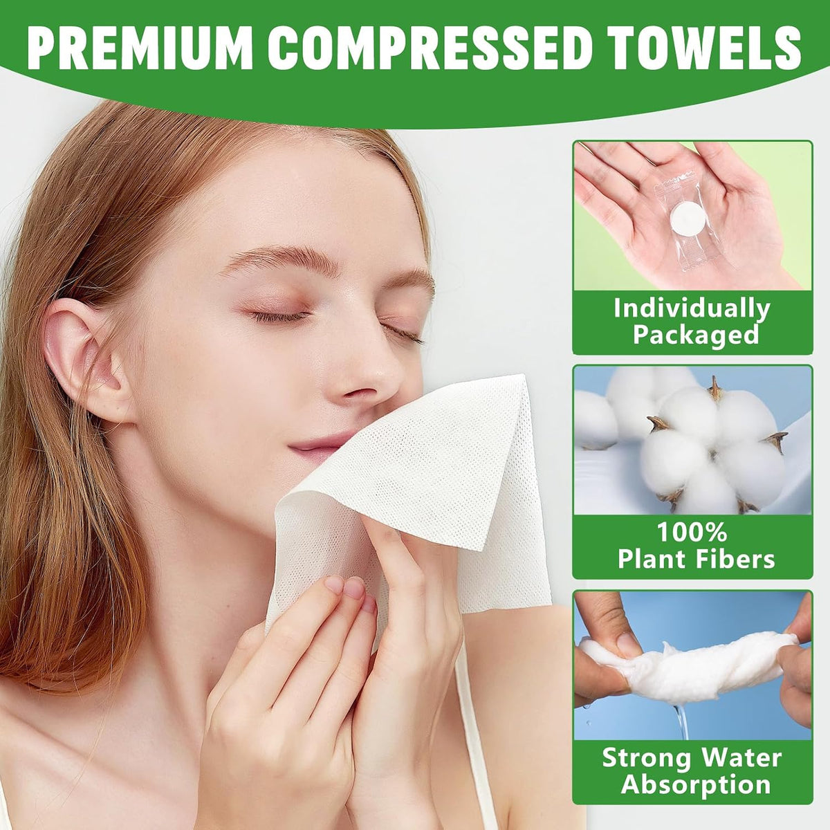 180 Pcs Compressed Towel, Mini Compressed Towel Tablets, Camping Towel