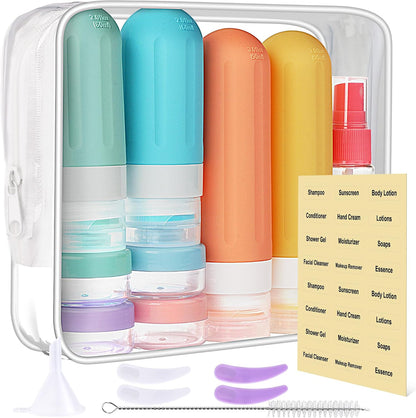 Travel Bottles for Toiletries 18Pack Containers Travel Size Toiletries